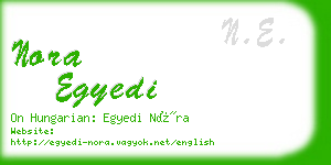 nora egyedi business card